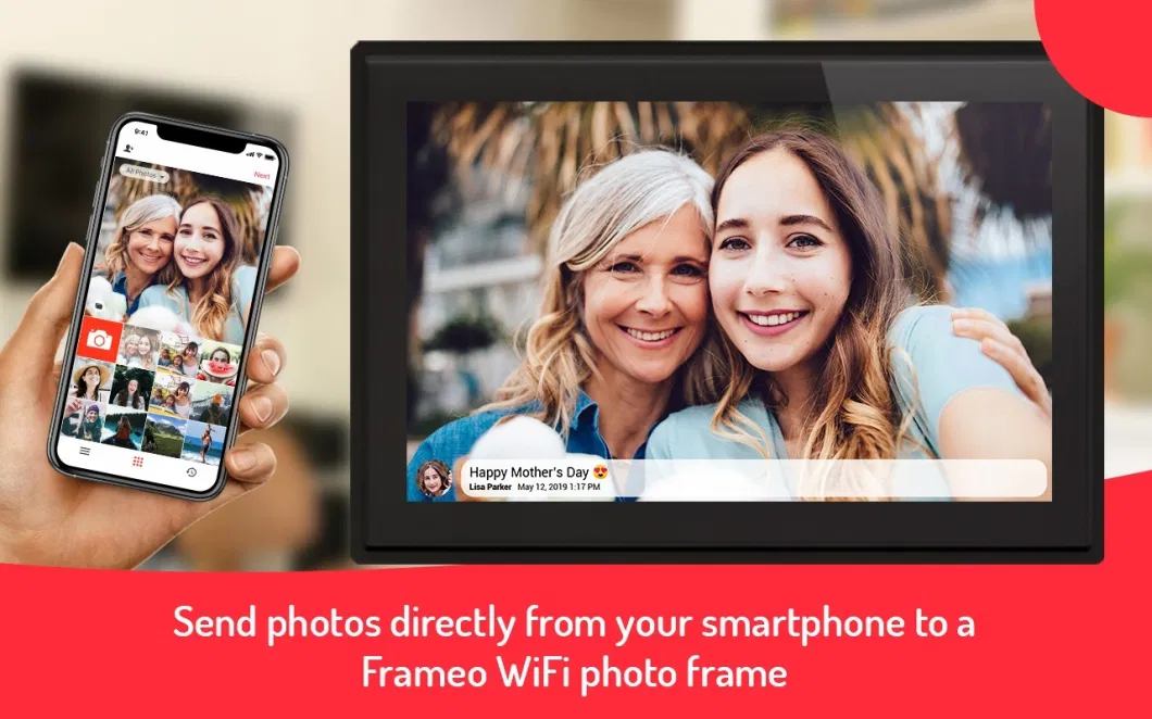 7" 10.1" WiFi Digital Photo Frame Touch Screen Digital Picture Display Frame Smart Digital Art Frame for Photo Sharing