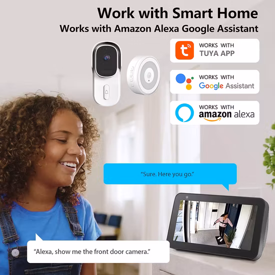 Videocitofono Smart WiFi Tuya con videocamera